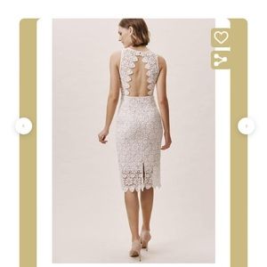 Size 10 BHLDN ivory lace NWT